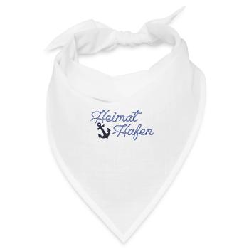 Heimat Hafen - Bandana Dreieckstuch - Weiß - Vorne