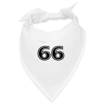 66 - Bandana Dreieckstuch - Weiß - Vorne