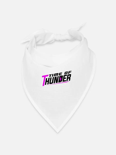 PINK POWER - Bandana Dreieckstuch - Weiß