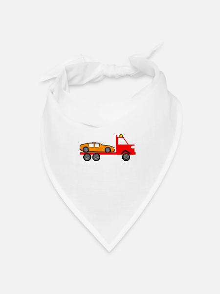 Truck - Bandana Dreieckstuch - Weiß