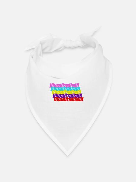 Walhalla - Bandana Dreieckstuch - Weiß