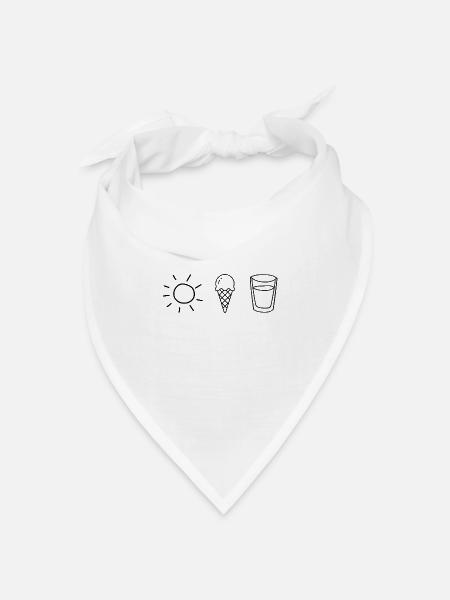 SonneEisLimo - Bandana Dreieckstuch - Weiß