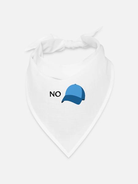 no cap - Bandana Dreieckstuch - Weiß