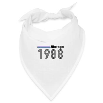 1988 - Bandana Dreieckstuch - Weiß - Vorne
