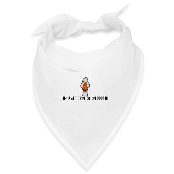 goose on the loose - Bandana Dreieckstuch - Weiß - Vorne