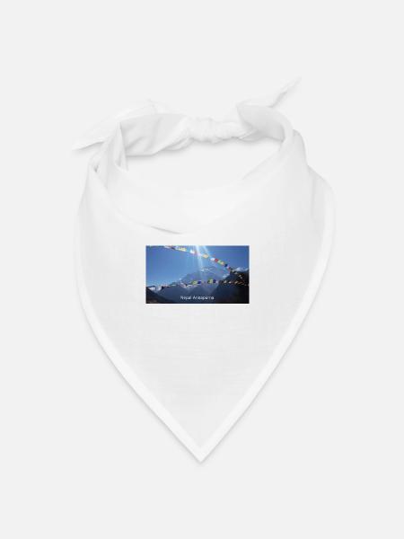 Nepal Annapurna - Bandana Dreieckstuch - Weiß