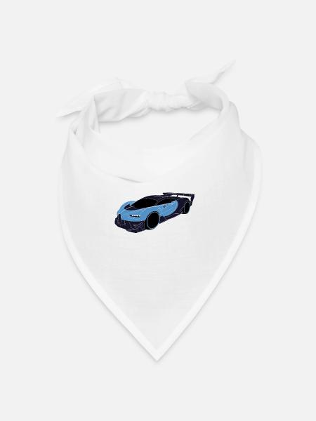 Buga Sportwagen - Bandana Dreieckstuch - Weiß