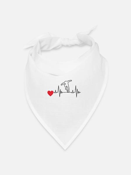 Skateboard Skate-Fan Skater Skateboarding Skaten - Bandana Dreieckstuch - Weiß