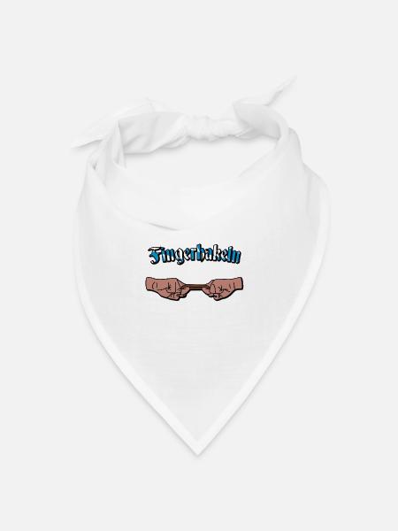 Fingehakeln - Bandana Dreieckstuch - Weiß