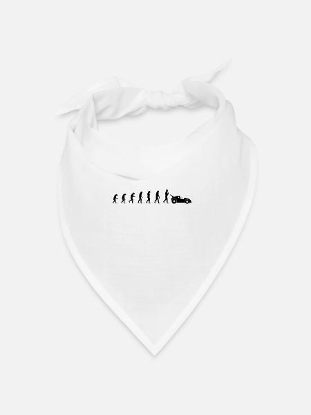 evolution of racing / Evolution Rennfahrer Design - Bandana Dreieckstuch - Weiß