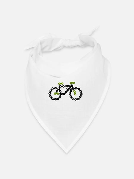 bike - Bandana Dreieckstuch - Weiß