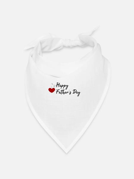 Alles Gute zum Vatertag für Geschenke - Bandana Dreieckstuch - Weiß