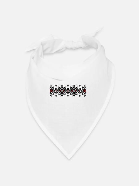AMAZIGH BERBER KABYLE Z AMAZIGH KABYLE MOTIV - Bandana Dreieckstuch - Weiß