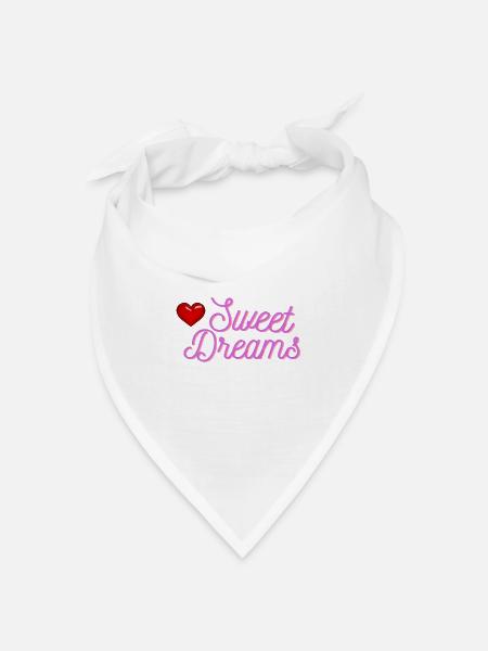 SWEET DREAMS - Bandana Dreieckstuch - Weiß