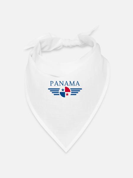 Ich liebe Panama - Bandana Dreieckstuch - Weiß