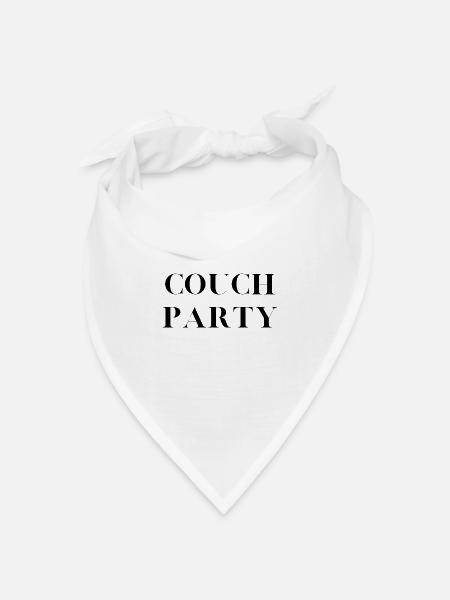 Couch Party - Bandana Dreieckstuch - Weiß