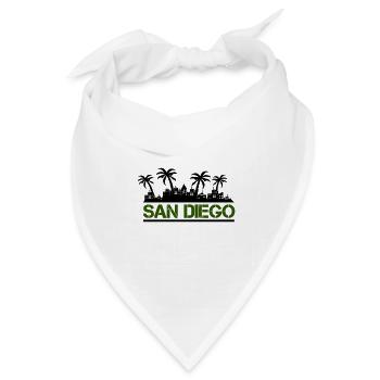 san diego - Bandana Dreieckstuch - Weiß - Vorne