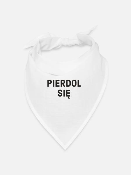 polnisch - Bandana Dreieckstuch - Weiß