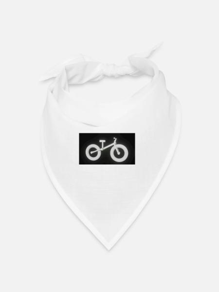 Fahrrad - Bandana Dreieckstuch - Weiß