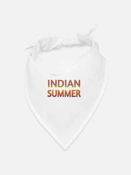 Indian Summer - Bandana Dreieckstuch - Weiß