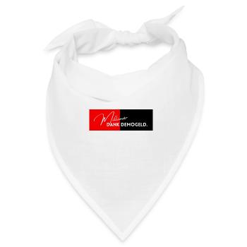 Demogeld Millionär – Millionär dank Demogeld. - Bandana Dreieckstuch - Weiß - Vorne