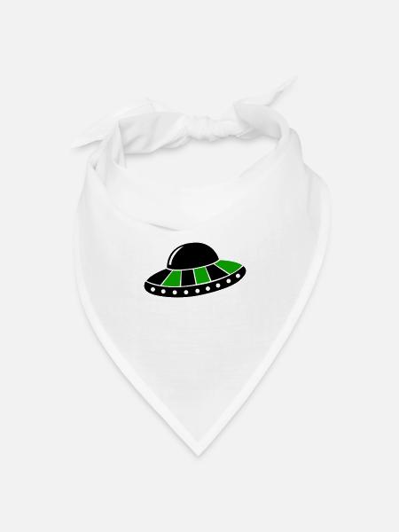 ufo - Bandana Dreieckstuch - Weiß