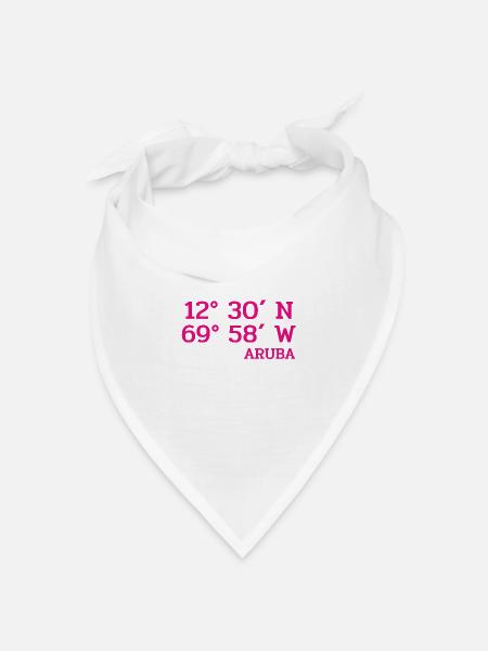 Aruba Coordinaters - Koordinaten - Karibik - Bandana Dreieckstuch - Weiß
