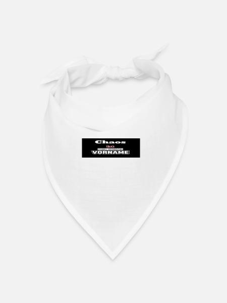 Chaos - Bandana Dreieckstuch - Weiß