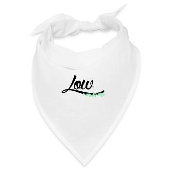low is my lifestyle - Bandana Dreieckstuch - Weiß - Vorne