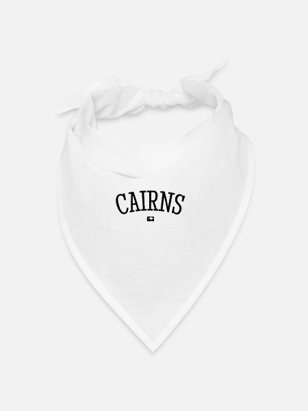 Cairns Australia Down Under Kangaroo Koala Outback - Bandana Dreieckstuch - Weiß