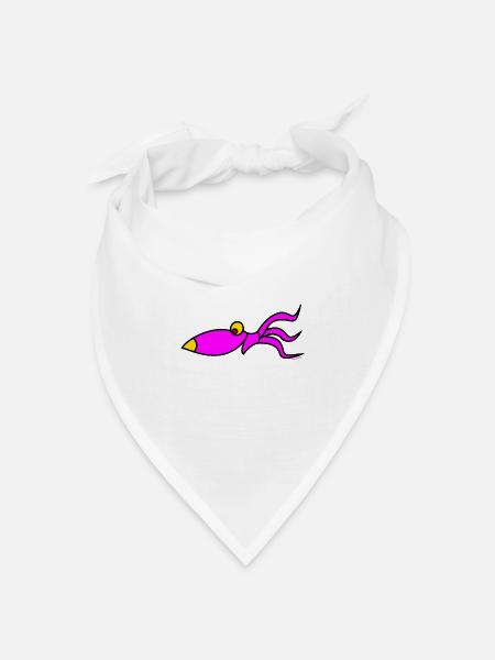 squid shirts - Bandana Dreieckstuch - Weiß