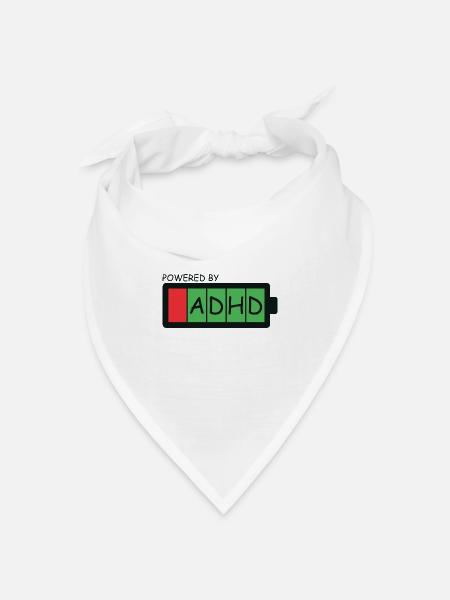 ADHS - Bandana Dreieckstuch - Weiß