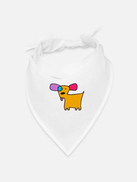 06 Doggie Short Farbe - Bandana Dreieckstuch - Weiß