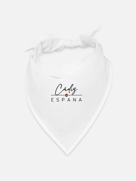 Spain - Cádiz - Cadiz - Spanien - Espana - Bandana Dreieckstuch - Weiß
