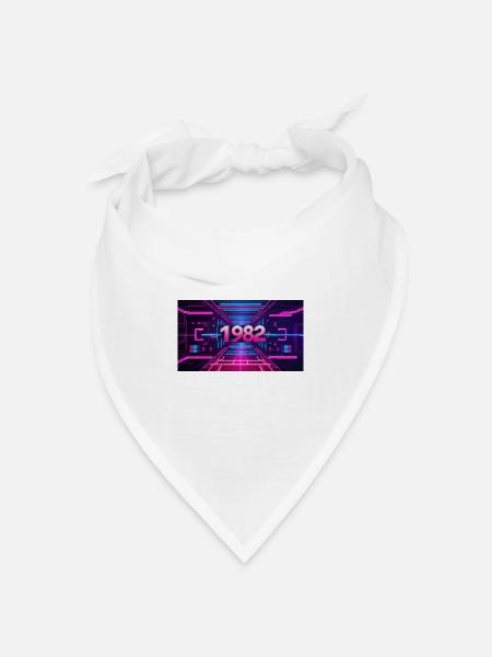 FREQUENCIES LOADED 1982 - Bandana Dreieckstuch - Weiß