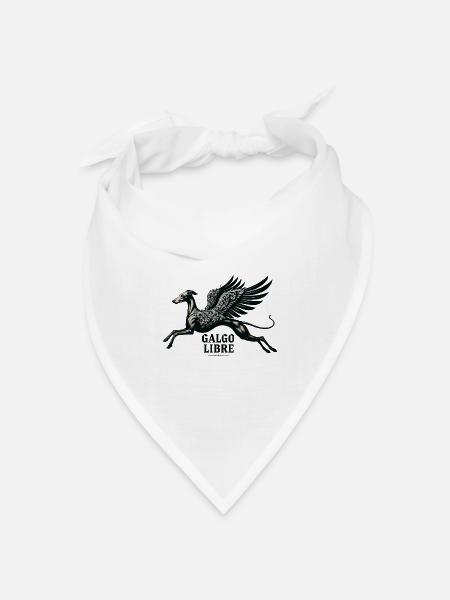 Galgo Libre Nr1 - Bandana Dreieckstuch - Weiß