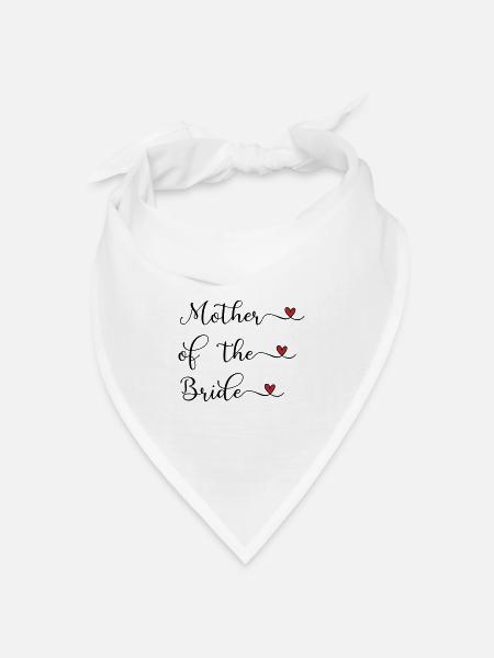 Mutter der Braut - Bandana Dreieckstuch - Weiß