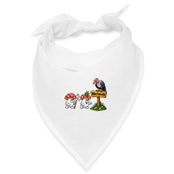 file_00000000b1ec820abd970f17cdd46cbd - Bandana Dreieckstuch - Weiß - Vorne