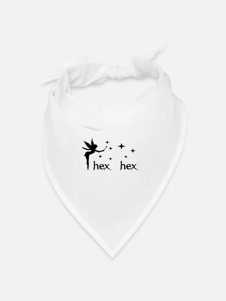 hex hex elfe - Bandana Dreieckstuch - Weiß