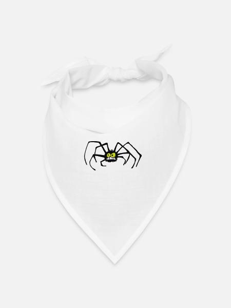 Die Spinne - Bandana Dreieckstuch - Weiß