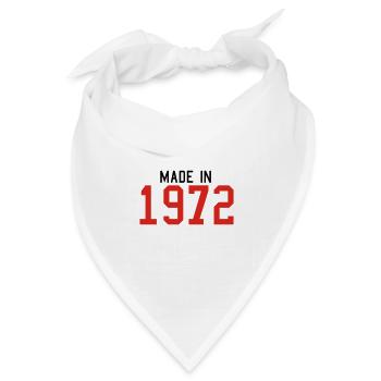 1972 - Bandana Dreieckstuch - Weiß - Vorne