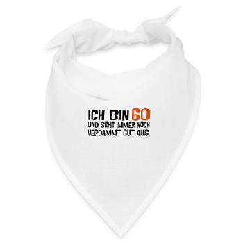 sechzig - Bandana Dreieckstuch - Weiß - Vorne