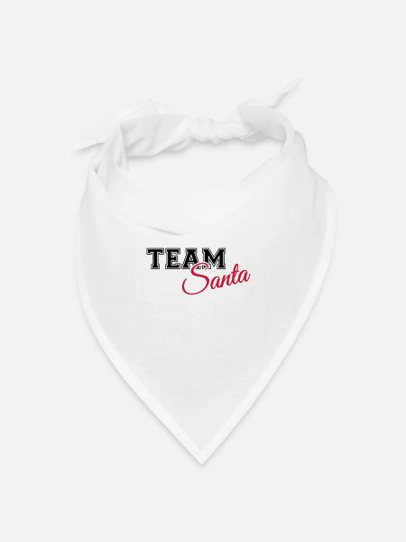 Team Santa - Bandana Dreieckstuch - Weiß