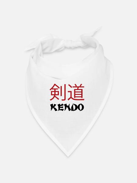 Kendo - Bandana Dreieckstuch - Weiß