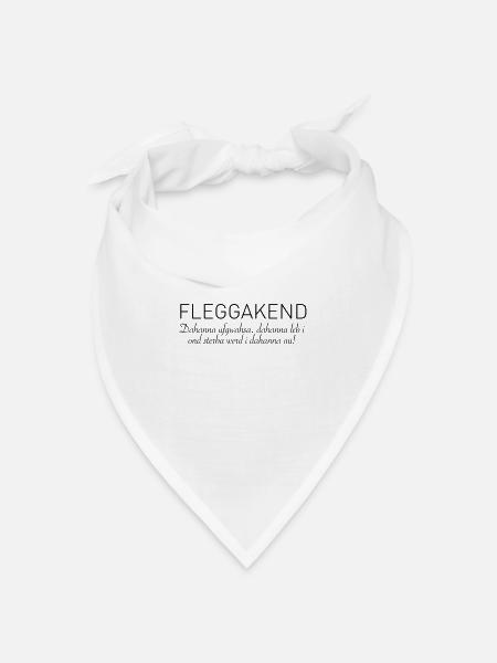 Fleggakend - Bandana Dreieckstuch - Weiß