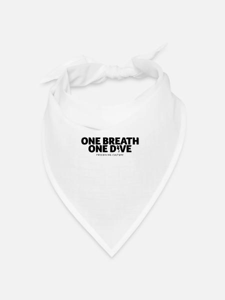 One Breath Freediving Culture - Bandana Dreieckstuch - Weiß