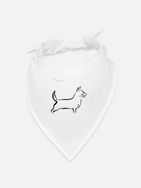 Lancashire Heeler - Bandana Dreieckstuch - Weiß