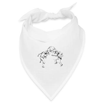 Furche - Bandana Dreieckstuch - Weiß - Vorne