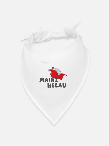 Helau Mainz Helau 01a - Bandana Dreieckstuch - Weiß