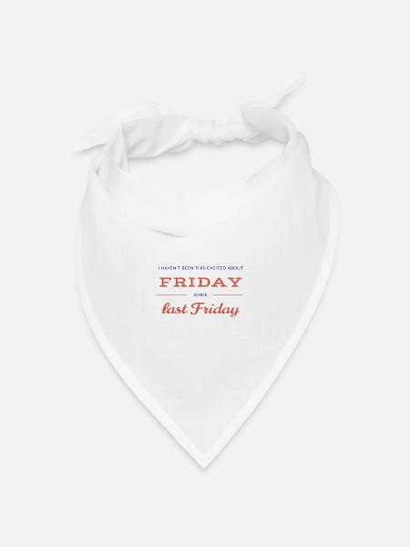 fröhlichen Freitag - Bandana Dreieckstuch - Weiß